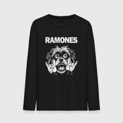 Мужской лонгслив хлопок Ramones rock dog