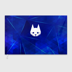 Флаг 3D Stray blue poly