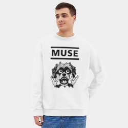 Мужской свитшот oversize без начеса хлопок Muse - rock dog - фото 2