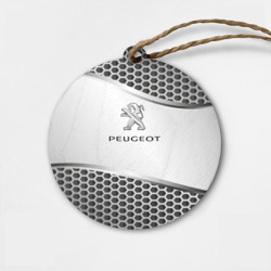 Деревянная игрушка круг Peugeot carbon metal
