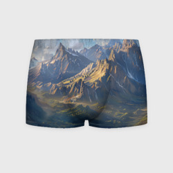 Мужские трусы 3D Пейзаж гористой местности
