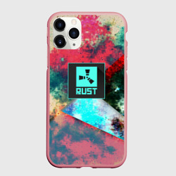 Чехол для iPhone 11 Pro Max матовый RUST geometry color