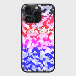 Чехол силиконовый для Apple iPhone 15 Pro матовый Warframe камуфляж