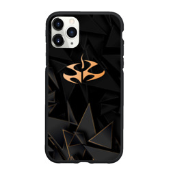 Чехол для iPhone 11 Pro Max матовый Hitman golden poly