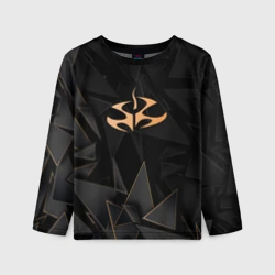 Детский лонгслив 3D Hitman golden poly