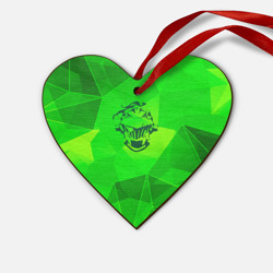 Деревянная игрушка Сердце Goblin Slayer green poly