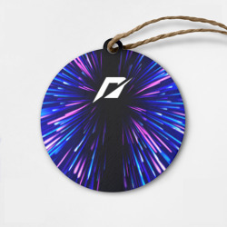 Деревянная игрушка круг Need for Speed neon energy