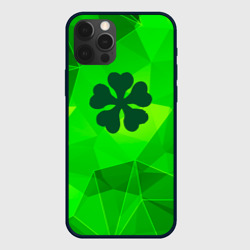 Чехол для iPhone 12 Pro Max Black Clover green poly