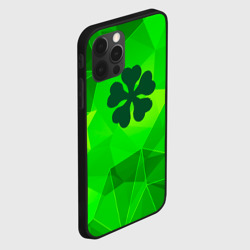 Чехол для iPhone 12 Pro Max Black Clover green poly - фото 2