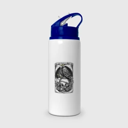 Бутылка для воды с трубочкой Deftones owl