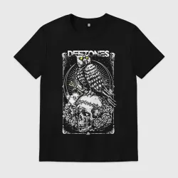 Мужская футболка хлопок Deftones owl