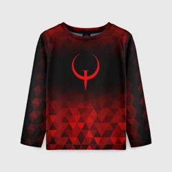 Детский лонгслив 3D Quake red poly