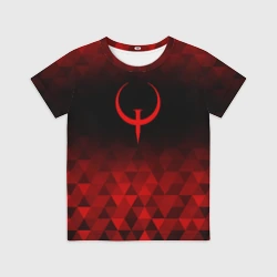 Детская футболка 3D Quake red poly