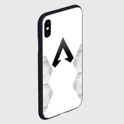 Чехол для iPhone XS Max матовый Apex Legends white poly - фото 2