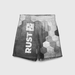 Детские спортивные шорты 3D Rust - grey gradient по-вертикали