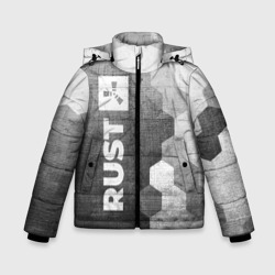Зимняя куртка для мальчиков 3D Rust - grey gradient по-вертикали