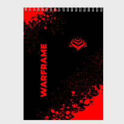 Скетчбук Warframe - red gradient вертикально