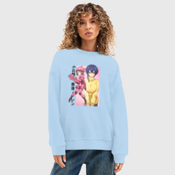 Женский свитшот oversize без начеса хлопок Карэн Кохируимаки - Призрачная пуля - фото 2