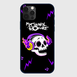 Чехол для iPhone 12 Pro Max My Chemical Romance неоновый череп