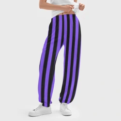 Женские джоггеры оверсайз 3D Академия Невермор фиолетовый низ - фото 2