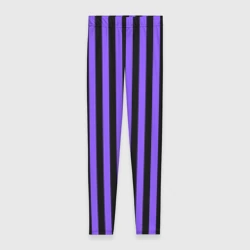 Леггинсы 3D Академия Невермор фиолетовый низ