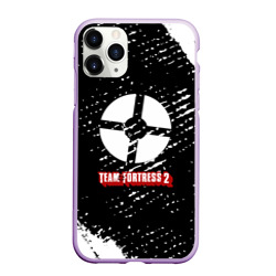 Чехол для iPhone 11 Pro Max матовый Team Fortress 2 краски штрихи