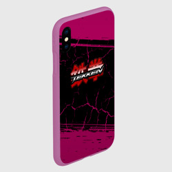 Чехол для iPhone XS Max матовый Теккен трещины - фото 2