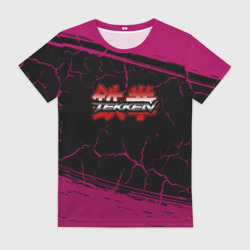 Женская футболка 3D Теккен трещины
