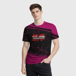Мужская футболка 3D Теккен трещины - фото 2