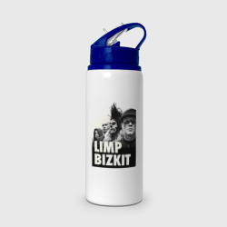 Бутылка для воды с трубочкой Limp Bizkit all