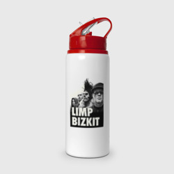 Бутылка для воды с трубочкой Limp Bizkit all