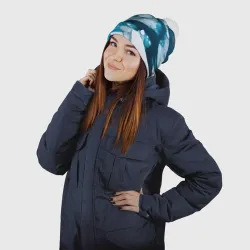 Шапка 3D c помпоном Арктический лед - фото 2