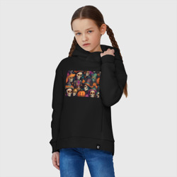 Детское худи Oversize хлопок Хэллоуин страшилки черепа - фото 2
