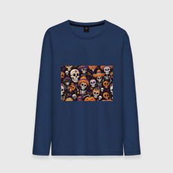 Мужской лонгслив хлопок Страшилки хэллоуин