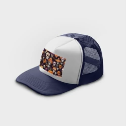 Кепка тракер с сеткой Страшилки хэллоуин - фото 2