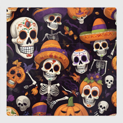 Магнитный плакат 3Х3 Страшилки хэллоуин