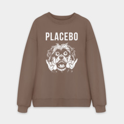 Мужской свитшот oversize без начеса хлопок Placebo rock dog