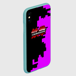 Чехол для iPhone XS Max матовый Tekken pattern pink - фото 2