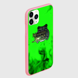 Чехол для iPhone 11 Pro Max матовый Monster Hunter fire green - фото 2