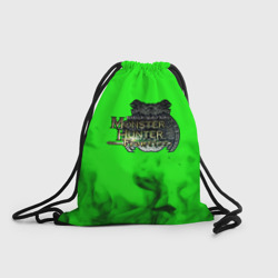 Рюкзак-мешок 3D Monster Hunter fire green