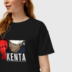 Женская футболка хлопок Oversize Кэнта Ли терминатор зеро - фото 2