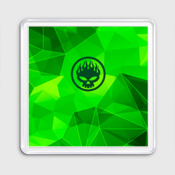 Магнит 55*55 The Offspring green poly