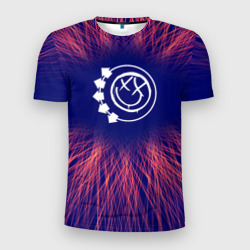Мужская футболка 3D Slim Blink 182 red energy