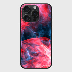 Чехол силиконовый для Apple iPhone 15 Pro матовый Дымная текстура
