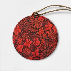 Деревянная игрушка круг Красная рябина