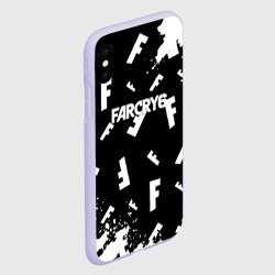 Чехол для iPhone XS Max матовый FC6 logo pattern - фото 2