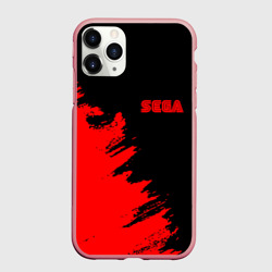 Чехол для iPhone 11 Pro Max матовый SEGA краски красные