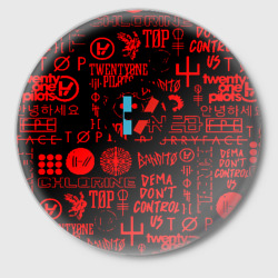 Значок Twenty one pilots pattern rock steel