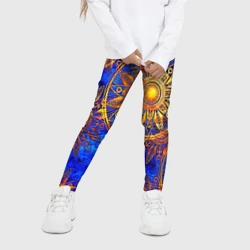 Детские леггинсы 3D Славянская символики прошлого - фото 2