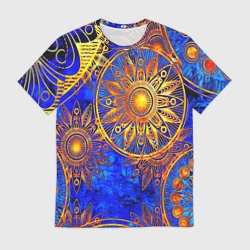 Мужская футболка 3D Славянская символики прошлого